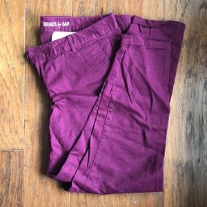Maroon khakis